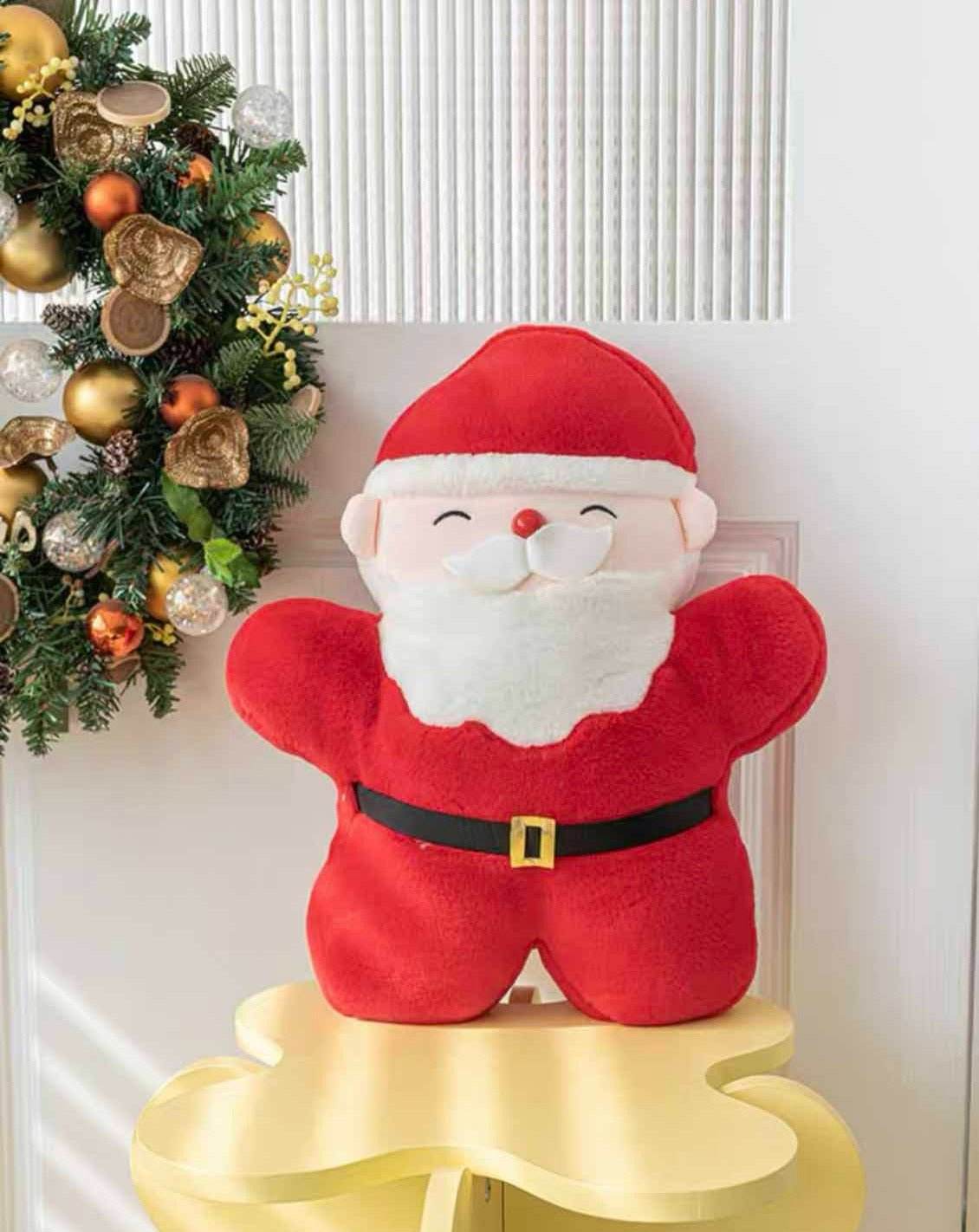 Christmas Decorative Throw Pillow - Santa, Gingerbread Man, Christmas Tree - Zoanne