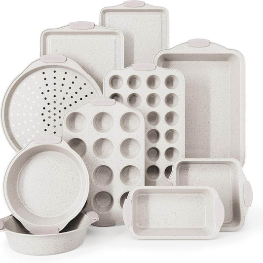 Household Carbon Steel Baking Pan Set Kitchen Novice Utensils 10 PCs Set - Zoanne