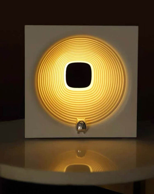 Time Machine Sleep Inducing Bedside Lamp with Speaker - Dimmable Sleep Aid Night Light - Zoanne